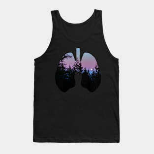 Night Jungle Lungs design Tank Top